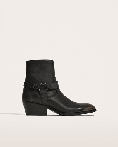 Zara man grey leather - man,
