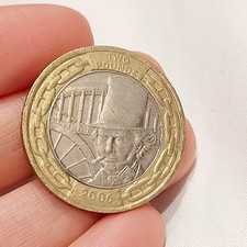 RARE 2006 Isambard Kingdom Brunel £2 Pound Coin circulated coin 