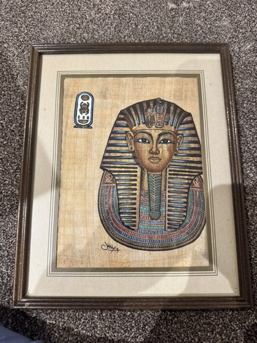 Tutankhamun mask papyrus - tutankhamun,