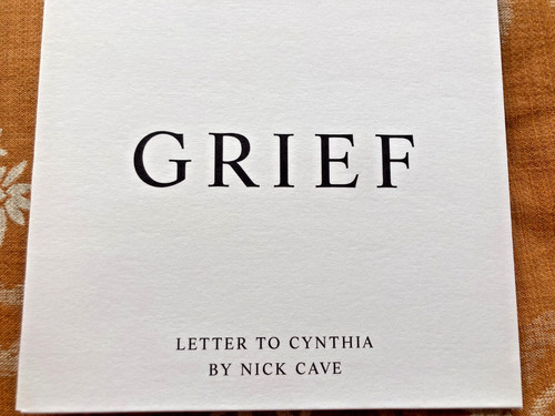 Nick cave grief 7 vinyl - -,