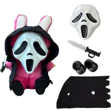 Doll Clothes Halloween Costume Scary Mask Outfit with Knife for 15-17cm Doll LBB