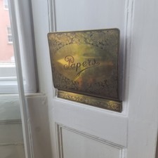 Antique brass papers - antique,