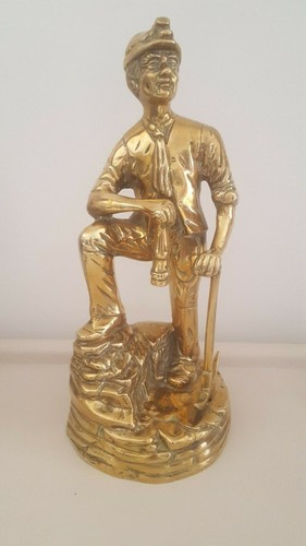 Vintage large brass - vintage, miner