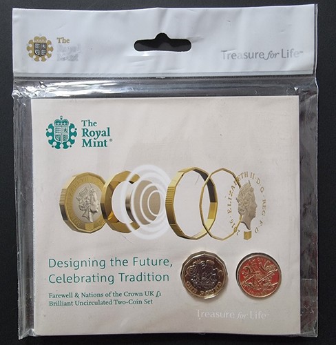 One pound coin - one,