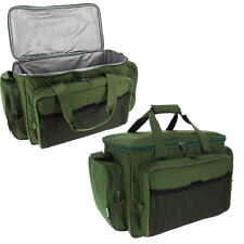 Carp Fishing Green Carryall Holdall Tackle Cooler Bag Insulated + Padded Strap 
