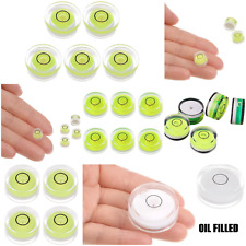 Round Bubble Level Vial Mini Circular Bullseye Spirit Levels Leveling Tripod UK