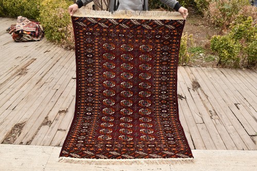 Turkoman rug x68 hand - 44''x68'',
