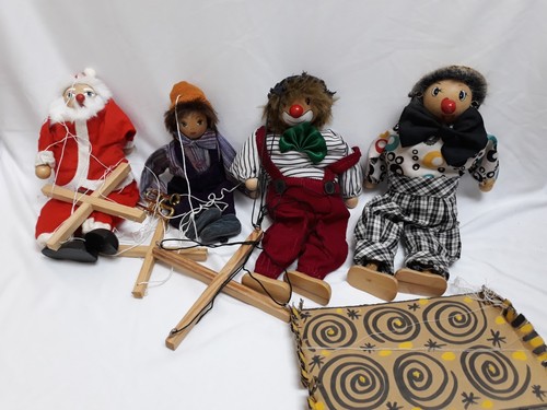 Vintage wooden marionette - vintage,