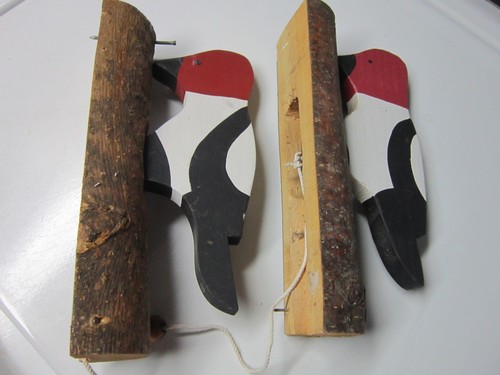 Vintage wooden red headed - vintage,
