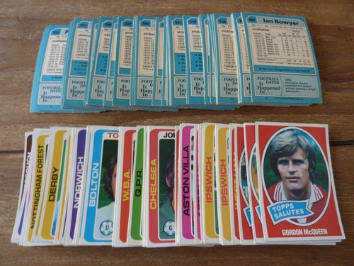 Topps blue back football cards - topps,