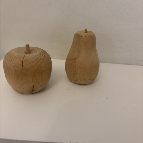 Vintage hand turned wooden - hand,