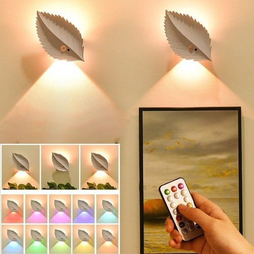 Led rgb warm light leaf - leaf, wall