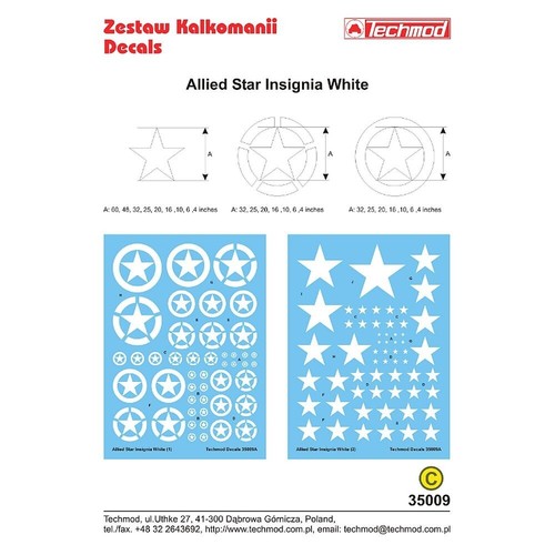 Allied star insignia - 1:35,