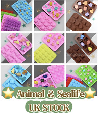 Safari Animal Sealife Penguin Theme Chocolate Mould Ice Cube Wax Melt Candy UK