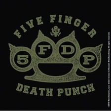 Five Finger Death Punch Coaster Brass Knuckles new Official Cork single drink