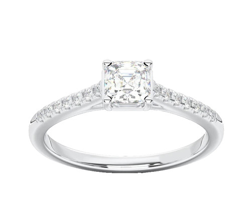14k white gold lab - lab, grown