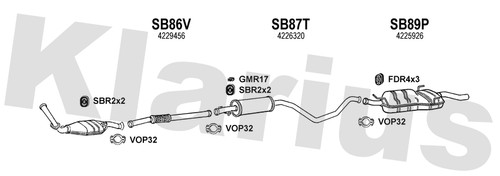 Klarius sb86v centre pipe - klarius,