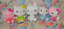 Vintage Mixed Lot 5 x Eikoh Hello Kitty Sanrio Character Prize Soft Plush Toys