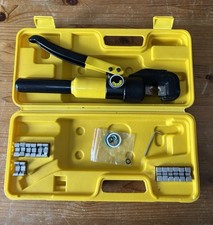 Katsu Hydraulic Crimping Tool Crimper Plier - Set Of 8 Crimping Dies