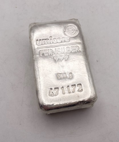 500g umicore 999 fine - 999, silver
