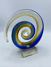 Murano Style Glass Swirl