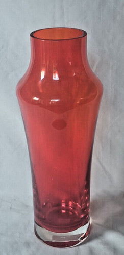 Scandinavian large red glass