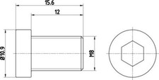 TEXTAR TPM0009 Brake Disc Bolt