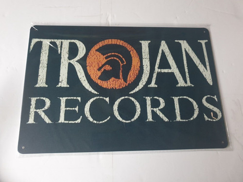 Trojan records metal sign - trojan,