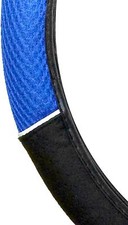 Blue black steering wheel - blue,