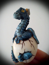 Resin Shudehill Dragon Egg Hatchling Figurine 1997 W U Blue Collection, VGC