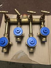  GUNMETAL 4-PORT WATER DISTRIBUTION MANIFOLD+METER HOUSING BRAND NEW