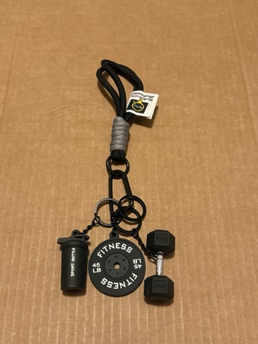 Black fitness dumbbell - black,