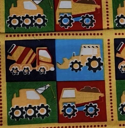 Construction vehicles cotton - construction,