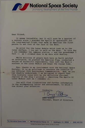 Nasa buzz aldrin signed - nasa,