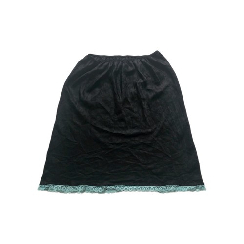 Vintage black silky half - vintage,