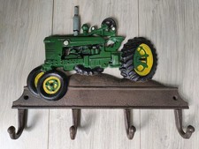 Cast Iron Wall Mounted Metal Tractor Coat Key Holder Shed Garage Man cave 