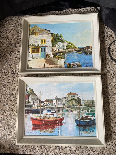 Vintage framed polperro - vintage,