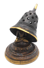 Hand-Cast Javanese Bronze Buddha Statue 5" Borobudur Style Meditation & Altar