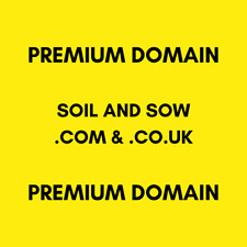 PREMIUM DOMAIN SOIL & SOW .COM & .CO.UK GARDEN CENTRE PLANT FLORIST WEBSITE
