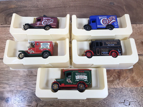 Lledo walkers crisps vans - 5x,