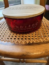 Empty Sand & Fog Candle Holder Vase Red