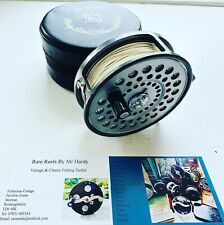 Vintage Hardy St Aidan 3 3/4 inch Fly Reel with WF 7 White Floating Line & Case