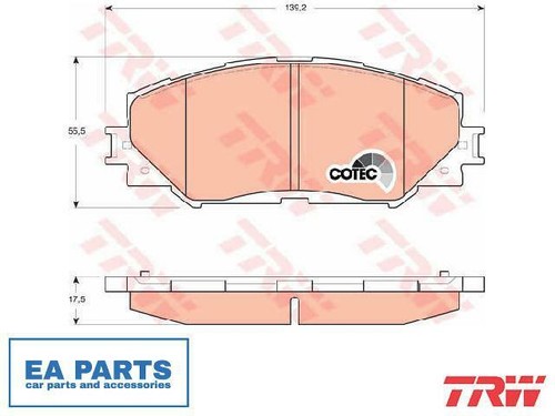 Brake pad set - set,, disc