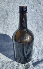 Olive Three Piece Mould Antique Bottle Ricketts Bristol Collectable