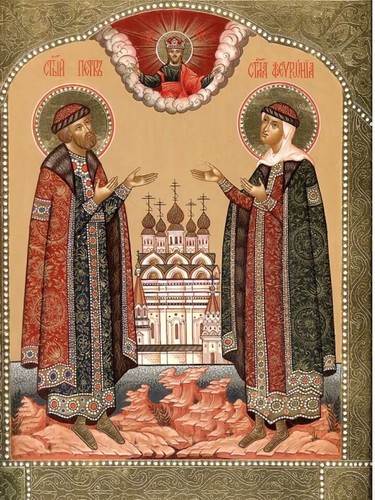 Icon peter and fevronia - of,