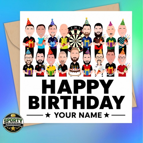 Personalised darts birthday - personalised,