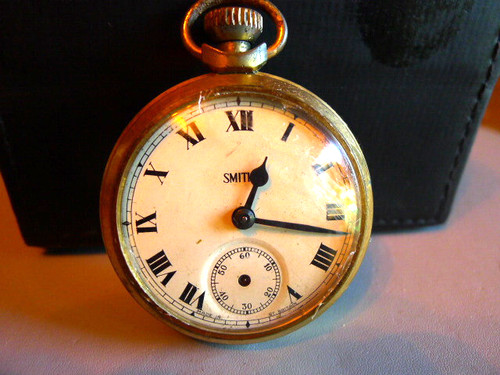 Smiths brassed pocket watch - brassed,