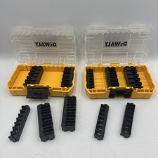 2 x DEWALT Small Tough Storage Cases with accessories bit bars 