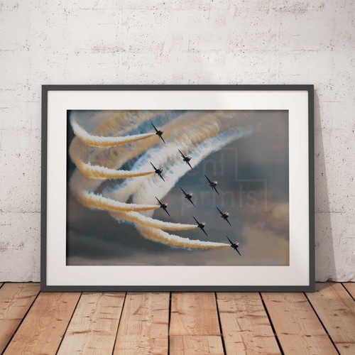 Red arrows poster royal air - arrows,