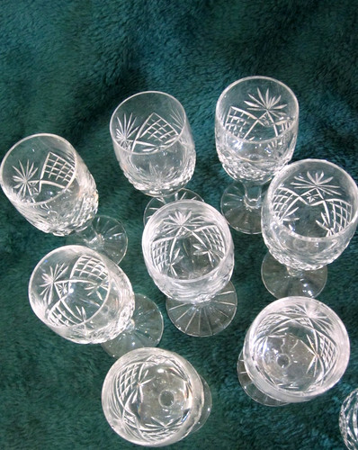 Vintage cut glass lead - glass, crystal